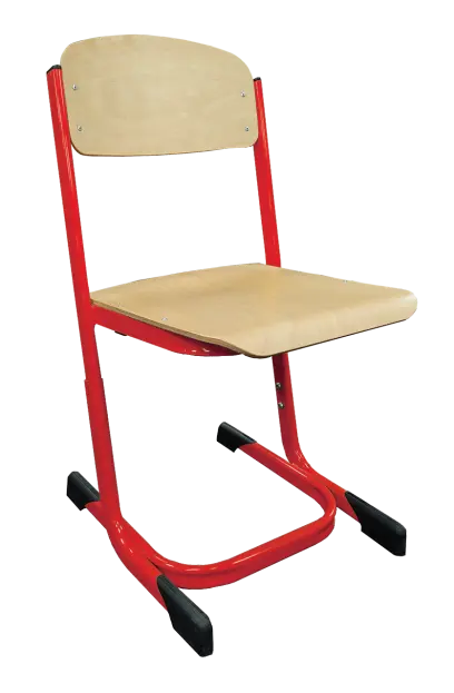 EDUARD židle student. stavitelná, velikost 4 - 6 RAL 3002 - červená